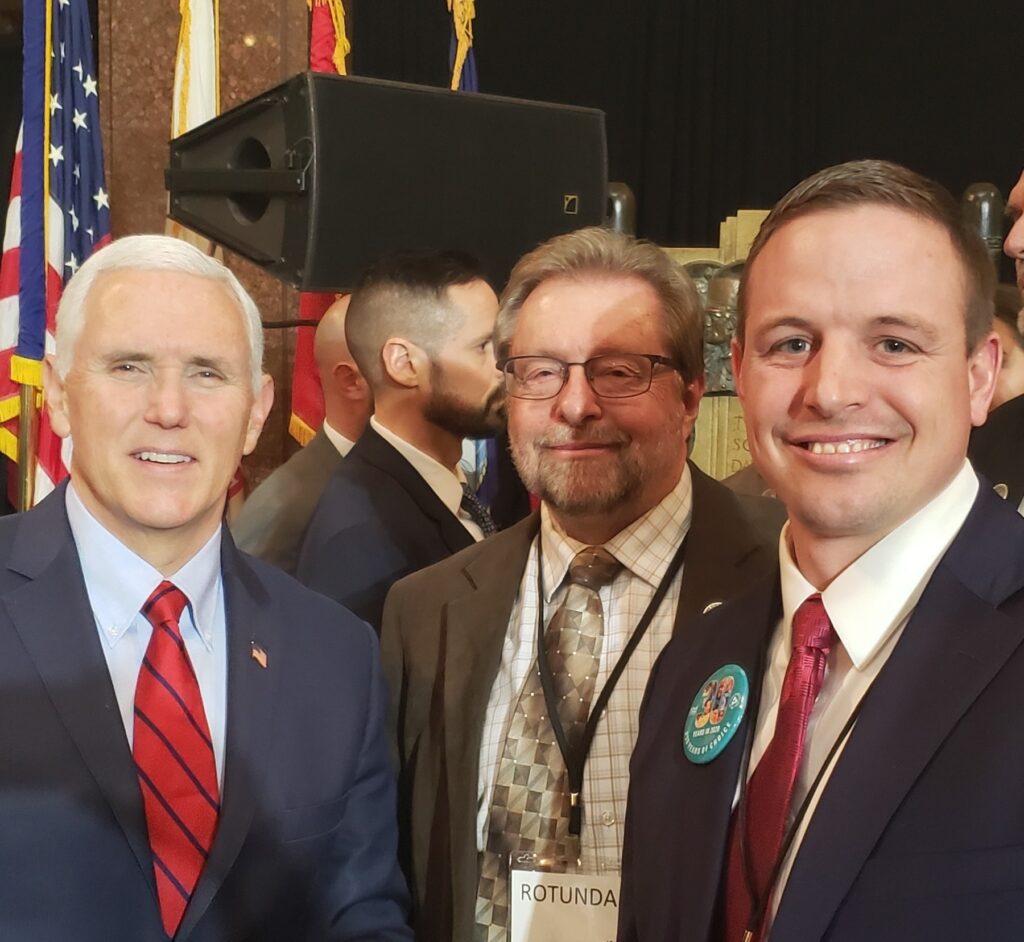 josh with mike pence